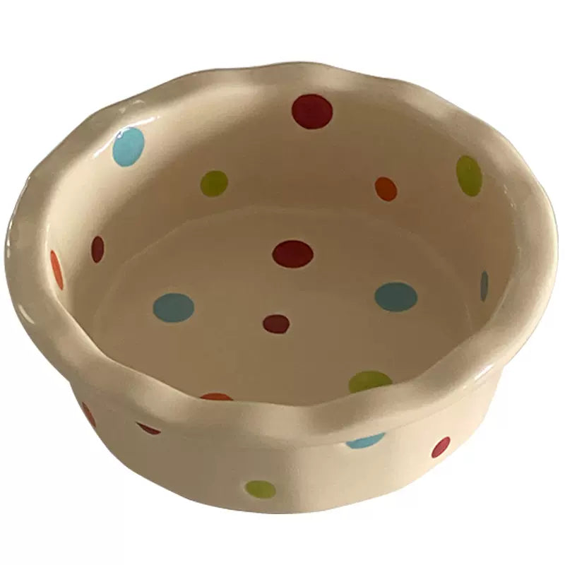 rainbow dot bowl