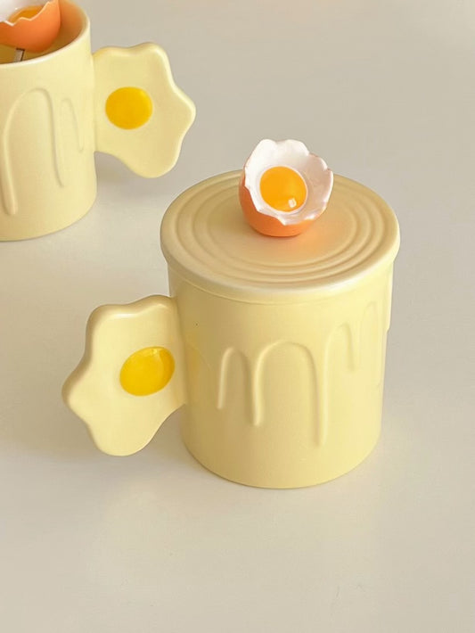 egg shell mug cream